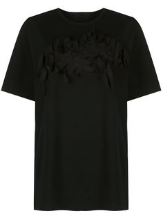 Yohji Yamamoto декорированная футболка
