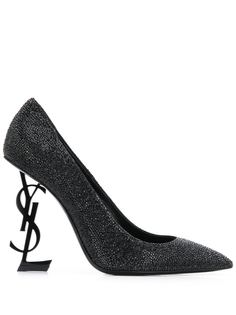 Saint Laurent туфли-лодочки Opyum c блестками
