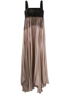 Pinko платье в стиле ампир с плиссировкой