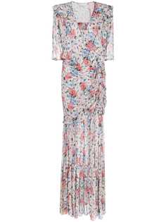 Veronica Beard расклешенное платье макси с цветочным принтом