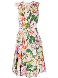 Dolce & Gabbana платье миди с цветочным принтом