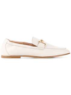 Tods лоферы с фирменной бляшкой с двумя Т Tod`S