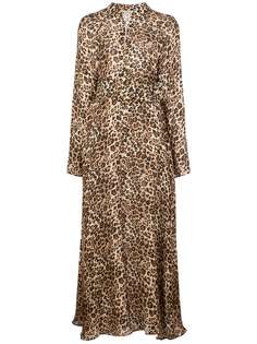 Nicholas платье-рубашка с леопардовым принтом
