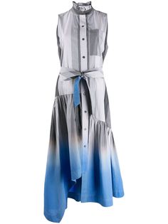 Derek Lam 10 Crosby платье макси Nerioa в полоску с эффектом деграде