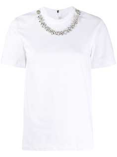 Christopher Kane футболка с кристаллами