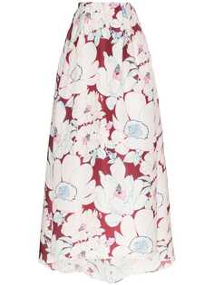 Carolina Herrera юбка с цветочным принтом