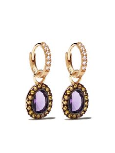 Annoushka золотые серьги-подвески с бриллиантами