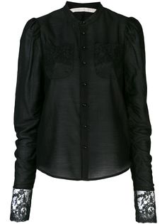 Renli Su блузка без воротника с вышивкой