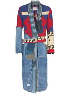 Greg Lauren пальто 50/50 Brando в технике пэчворк