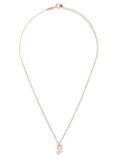 Tasaki золотое колье Balance Note Collection Line с жемчугом Акойа и бриллиантами