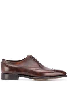 John Lobb оксфорды со шнуровкой и перфорацией