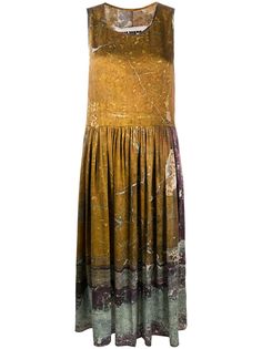 Uma Wang платье с абстрактным принтом