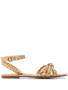 Gianvito Rossi плетеные сандалии