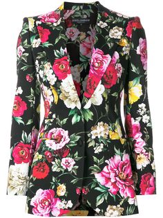 Dolce & Gabbana блейзер с цветочным принтом