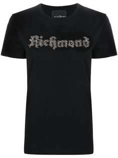 John Richmond футболка с декорированным логотипом