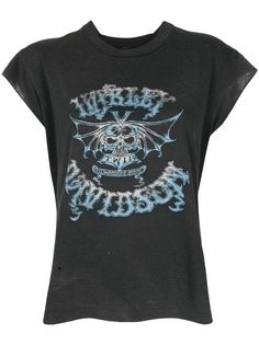 Fake Alpha Vintage футболка Harley с принтом