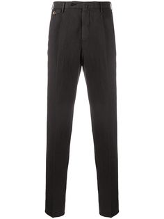 Pt01 skinny fit pleat detail trousers
