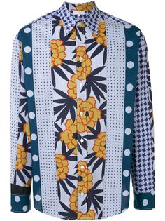 Pierre-Louis Mascia multi-print oversized shirt