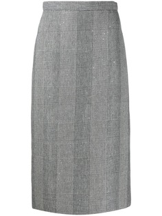 Ermanno Scervino юбка прямого кроя в ломаную клетку