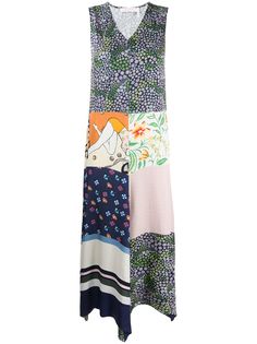 See by Chloé Summer Patchwork asymmetrical dress