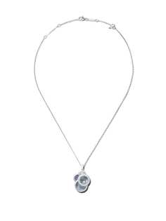 Chopard 18kt white gold Happy Dreams blue mother-of-pearl and diamond pendant necklace