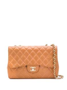 Chanel Pre-Owned стеганая сумка на плечо Jumbo