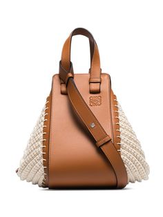 Loewe сумка на плечо Hammock в технике кроше