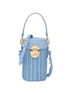 Miu Miu плетеная сумка на плечо со съемным ремешком