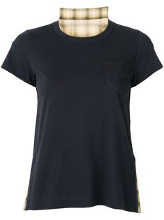 Sacai укороченная футболка