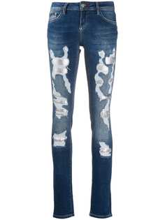 Philipp Plein джинсы скинни с прорезями