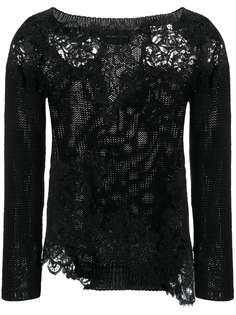Ermanno Scervino джемпер с кружевными вставками