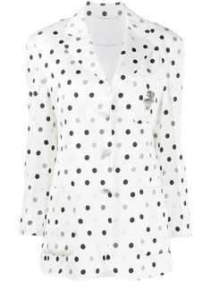 Ermanno Scervino однобортный блейзер в мелкую точку