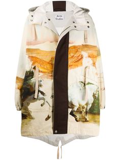 Acne Studios пальто с принтом