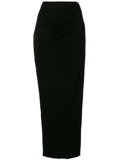 Giorgio Armani draped pencil midi skirt