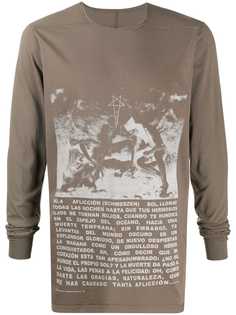 Rick Owens DRKSHDW ritual-print long sleeved T-shirt