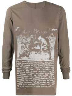 Rick Owens DRKSHDW ritual-print long sleeved T-shirt