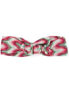 Missoni трикотажная повязка на голову с узором зигзаг