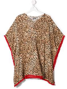 Mc2 Saint Barth Kids TEEN Kate leopard-print kaftan