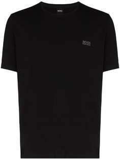 HUGO футболка с вышитым логотипом