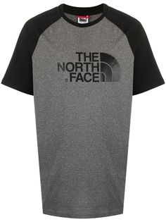 The North Face футболка с контрастными рукавами и логотипом