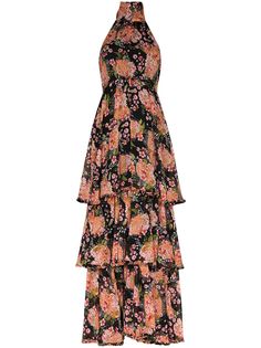 byTiMo платье макси с вырезом халтер и цветочным принтом