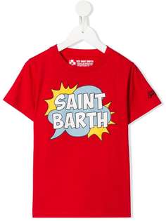 Mc2 Saint Barth Kids футболка с круглым вырезом и графичным принтом
