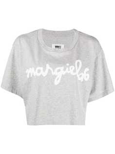 Mm6 Maison Margiela укороченный топ с логотипом