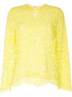 MarquesAlmeida кружевной топ с длинными рукавами