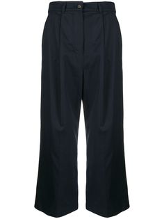 S Max Mara укороченные брюки широкого кроя