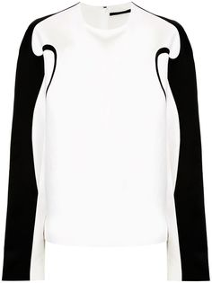 Haider Ackermann топ свободного кроя с контрастным кантом