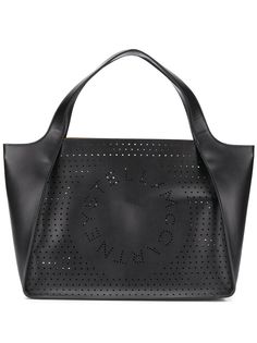 Stella McCartney сумка-тоут с перфорированным логотипом