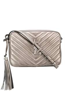 Saint Laurent стеганая сумка с логотипом
