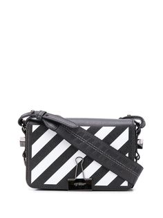 Off-White сумка через плечо с диагональными полосками