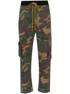 Rhude камуфляжные брюки карго с кулиской
